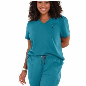 koi Teal Women's Jumpsuit